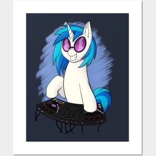 Music is my Religion (Vinyl Scratch, Without Text) Posters and Art